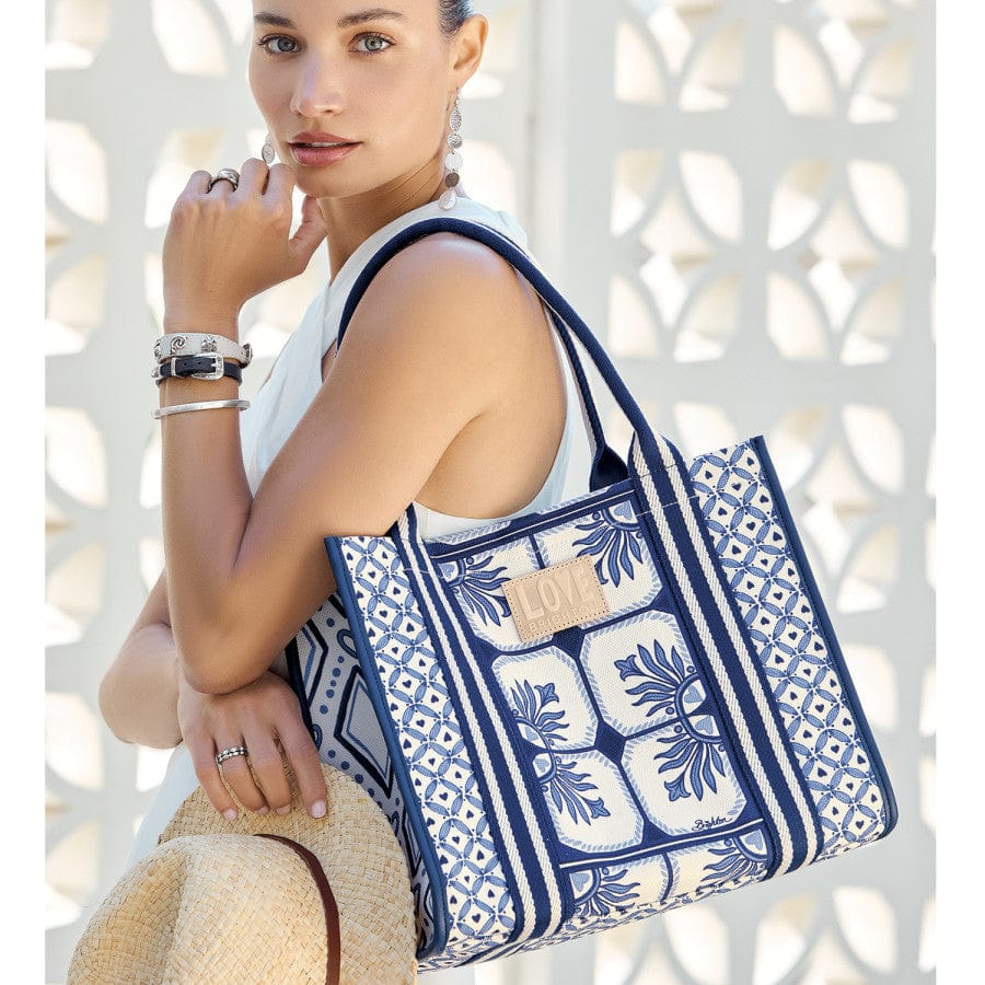 Brighton Canvas Carryall - Lovely Tiles