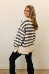 Lucy Striped Sweater Back View