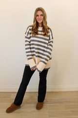 Lucy Striped Sweater Front View 