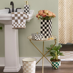 Check Capiz Scalloped Box