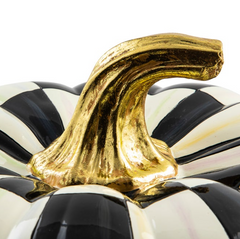 Courtly Check Squashed Glossy Pumpkin Medium