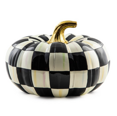 Courtly Check Squashed Glossy Pumpkin Medium