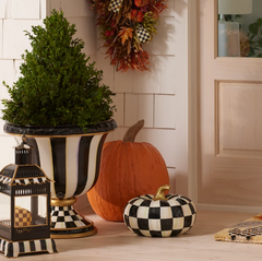 Courtly Check Squashed Glossy Pumpkin Medium