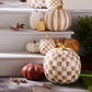 Mocha Check Pumpkin