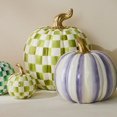 Moss Check Pumpkin