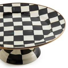 Courtly Check Pedestal Platter
