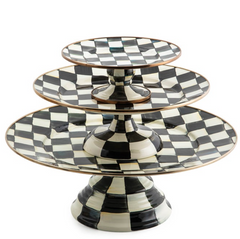 Courtly Check Pedestal Platter