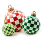 Red Check Large Tabletop Ornament
