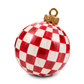 Red Check Small Tabletop Ornament