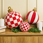 Red Check Small Tabletop Ornament