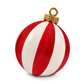 Red Stripe Medium Tabletop Ornament