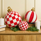 Red Stripe Medium Tabletop Ornament