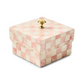 Check Capiz Scalloped Box