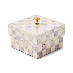 Check Capiz Scalloped Box