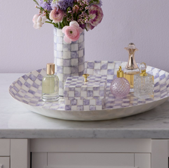 Check Capiz Scalloped Box