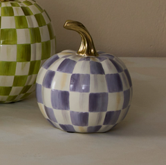 Violet Check Pumpkin
