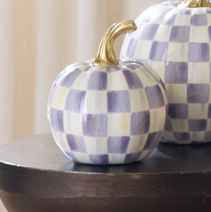 Violet Check Pumpkin