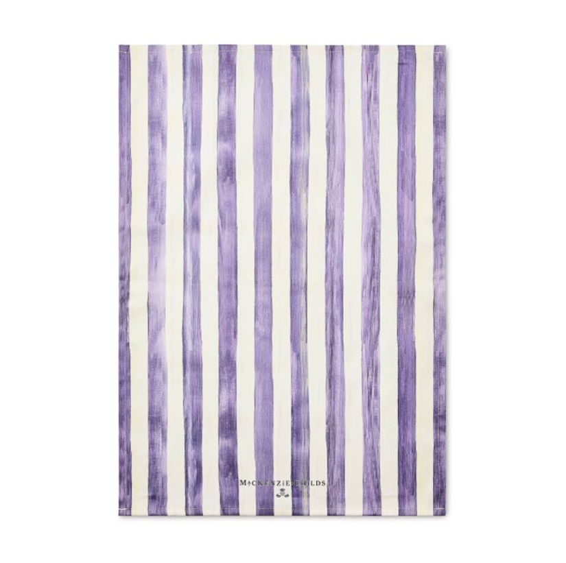 Violet Stripe Printed Dish Towel