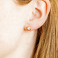 Lily Co Screwback Stud earrings with a diamond.