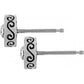 Crescent Mini Post Earrings Side View