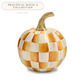 Amber Check Mini Pumpkin