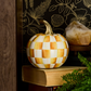 Amber Check Mini Pumpkin