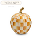 Amber Check Small Pumpkin