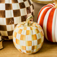 Amber Check Small Pumpkin