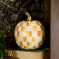 Amber Check Small Pumpkin
