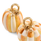 Amber Check And Stripe Petite Pumpkins, Set Of 2