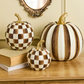 Chocolate Check Small Pumpkin