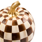 Chocolate Check Small Pumpkin
