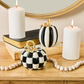 Courtly Check And Stripe Petite Pumpkins, Set Of 2