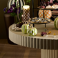 Moss Check And Stripe Petite Pumpkins, Set Of 2
