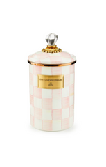 MacKenzie-Childs Rosy Check Enamel Canister - Large