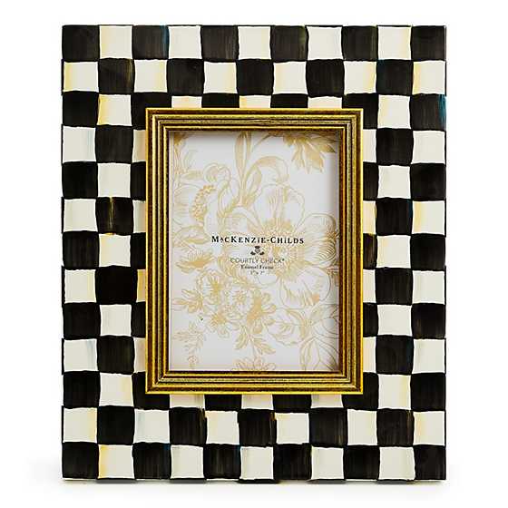 Courtly Check Enamel 5" x 7" Frame