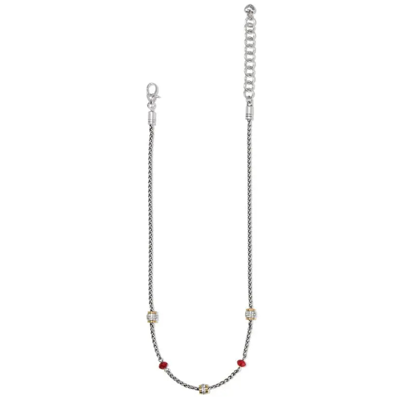 Meridian Red Short Necklace Length View