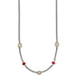 Meridian Red Short Necklace Close Up View