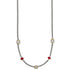 Meridian Red Short Necklace Close Up View