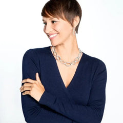 Meridian Swing Statement Necklace Model View