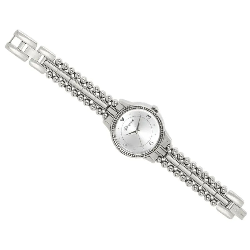 Brighton Dalkey Interlok Silver Crystal Watch NWT high quality $152