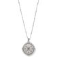 Mosaic Two Tone Pendant Necklace Back View