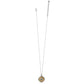 Mosaic Two Tone Pendant Necklace Length View