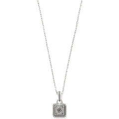 Mosaic Two Tone Mini Tile Necklace Back View