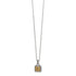 Mosaic Two Tone Mini Tile Necklace Front View