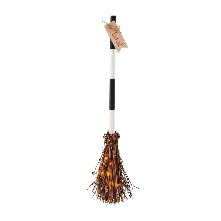 Boo Light Up Broom Decor