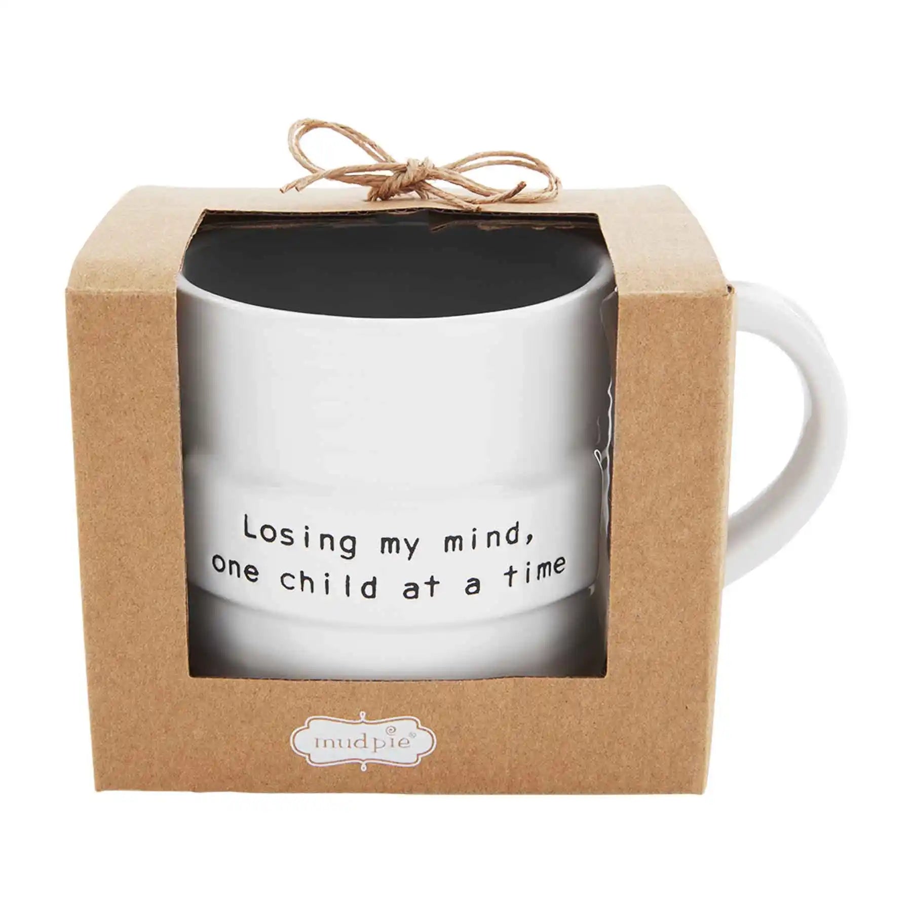 Losing Mind Mom Sentiment Mug from Mud Pie.