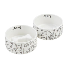 Mud Pie Dog Bowl Set