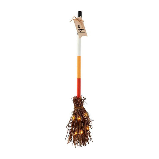 EEK Light Up Broom Decor FROM MUD PIE. 768