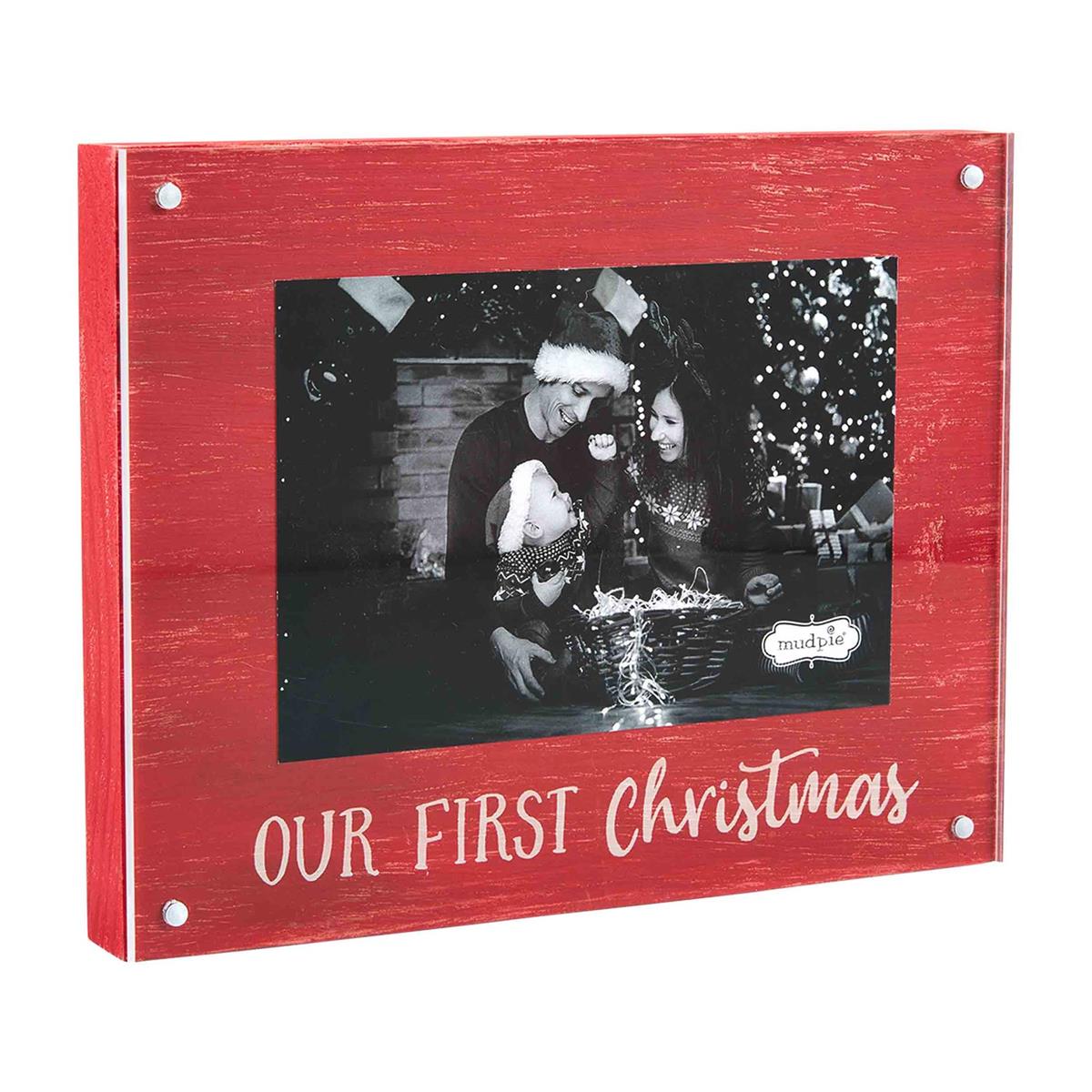 Our First Christmas Magnetic Block Frame from Mud Pie.